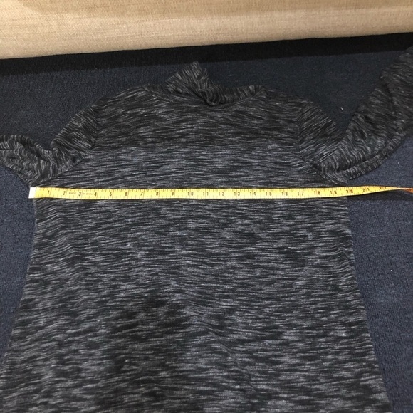 We The Free Free People Black & Gray Knit Long Sleeve Turtle Neck Dress Size L - Picture 8 of 9